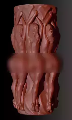 GIRL BODY VASE 1 3D print model