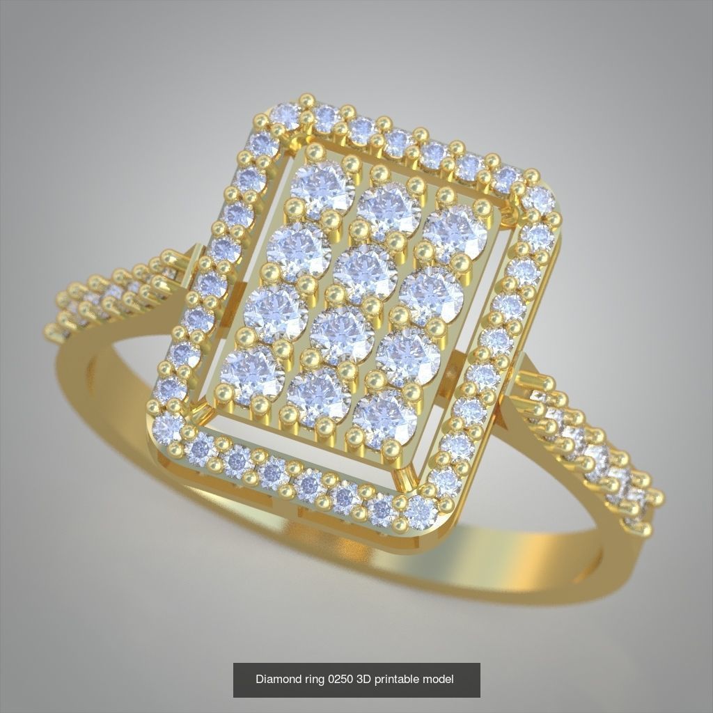 Ring Bracelet Earring and Pendant Set 3D printable model 0006 3D Model Collection_5