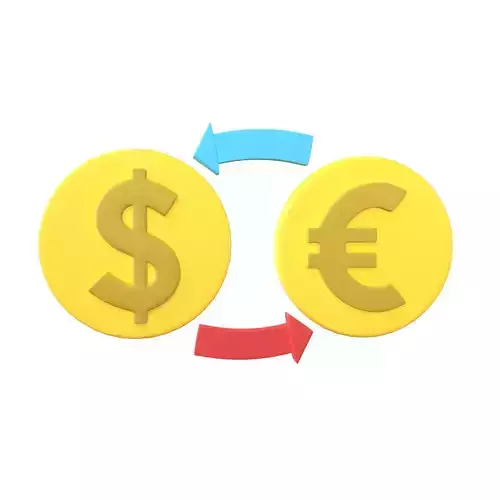 Currency Exchange Dollar To Euro Icon v1 002