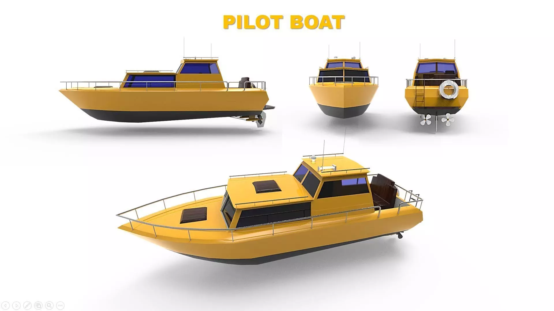 Pilot boat A 3D model_0