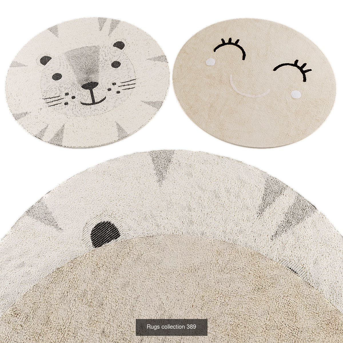 Collection of Round rugs - 30 sets _25