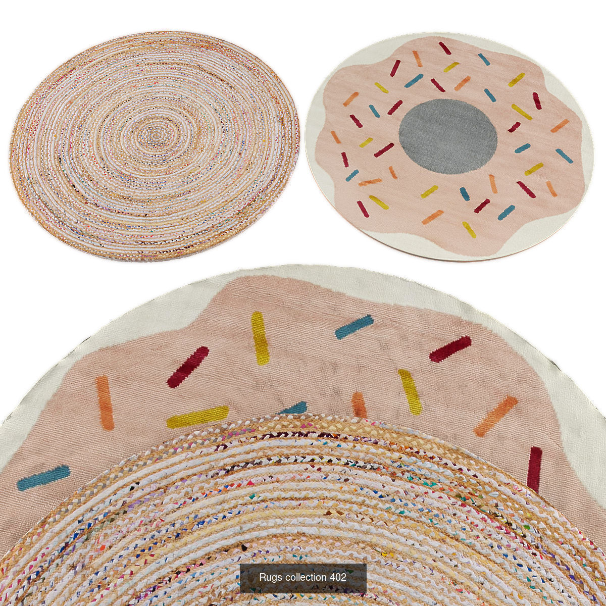 Collection of Round rugs - 30 sets _32