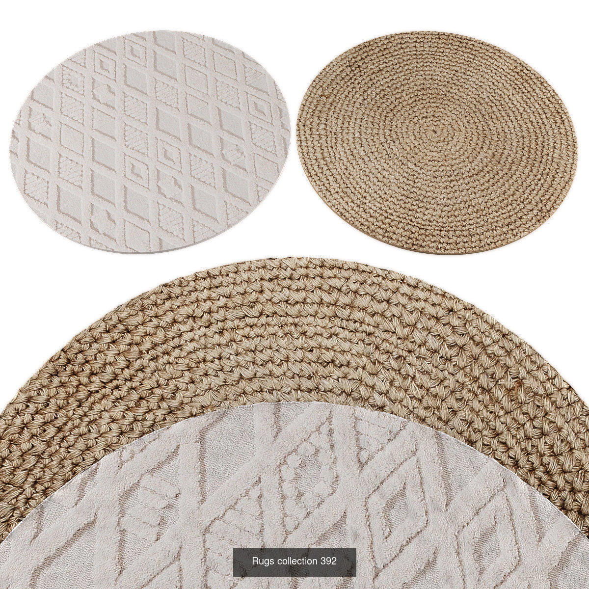Collection of Round rugs - 30 sets _26