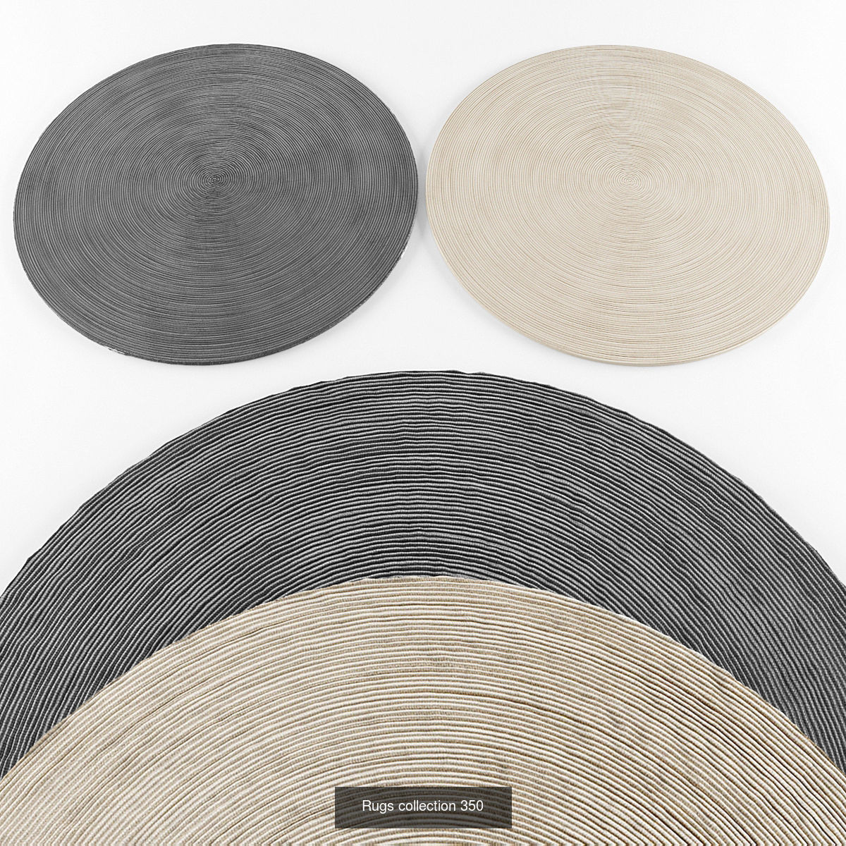 Collection of Round rugs - 30 sets _9