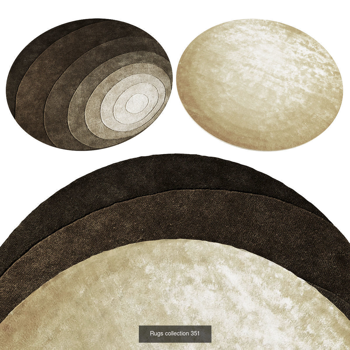 Collection of Round rugs - 30 sets _7