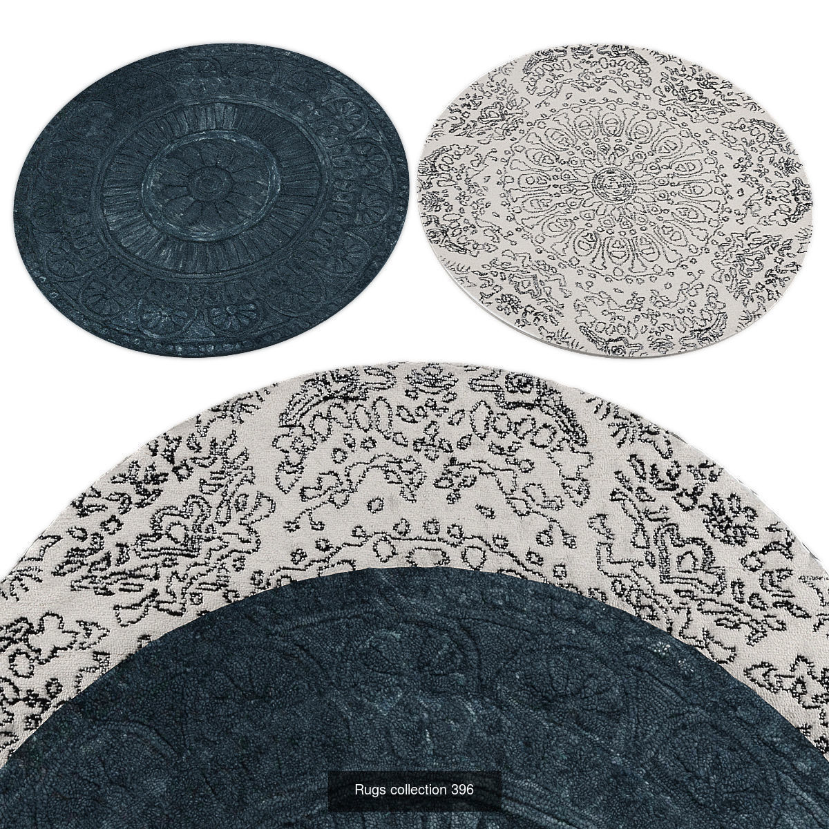 Collection of Round rugs - 30 sets _29