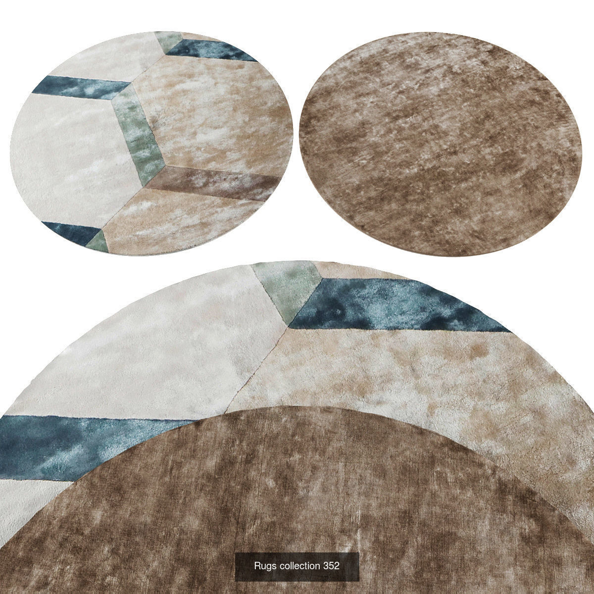 Collection of Round rugs - 30 sets _8