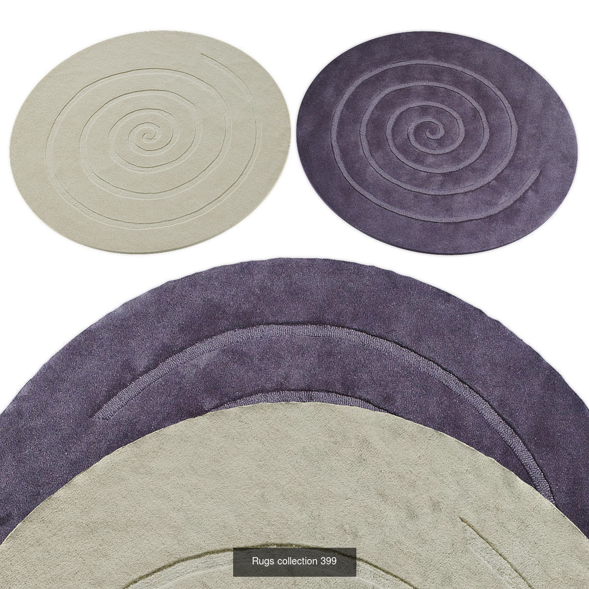 Collection of Round rugs - 30 sets _31
