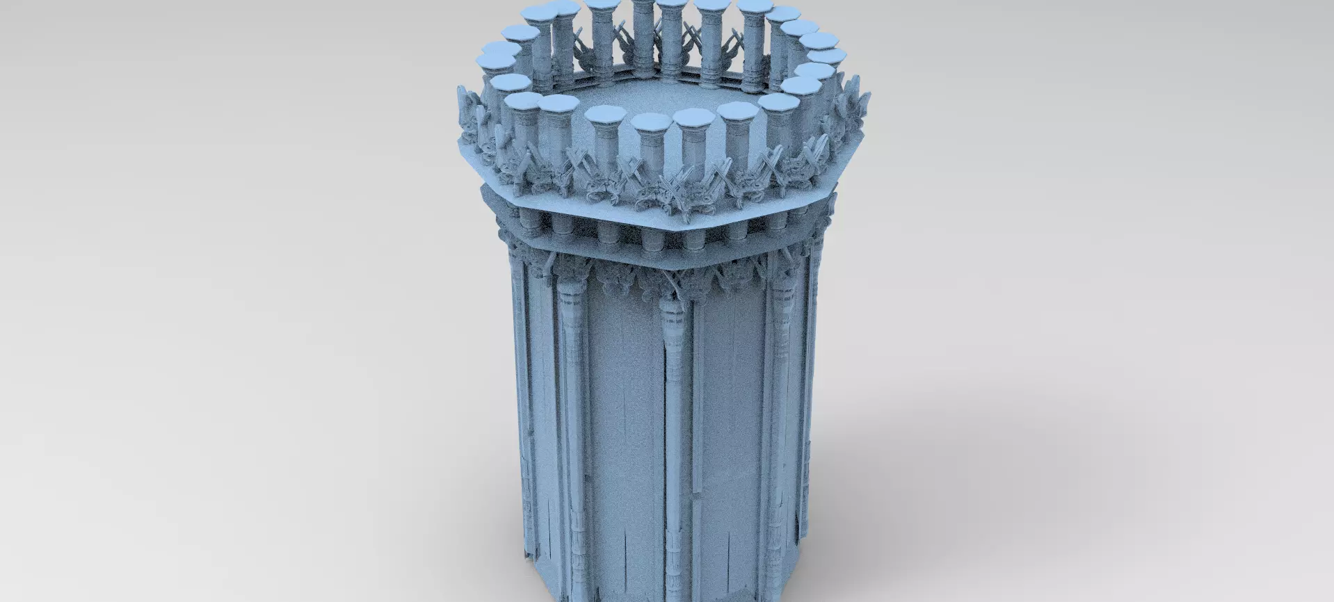 Celtic Tower 1 3D model_0