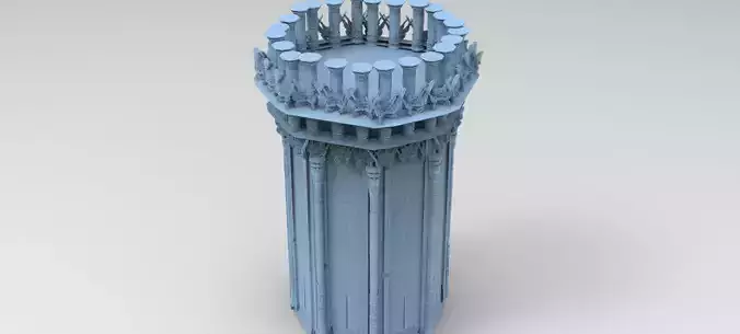 Celtic Tower 1 3D model