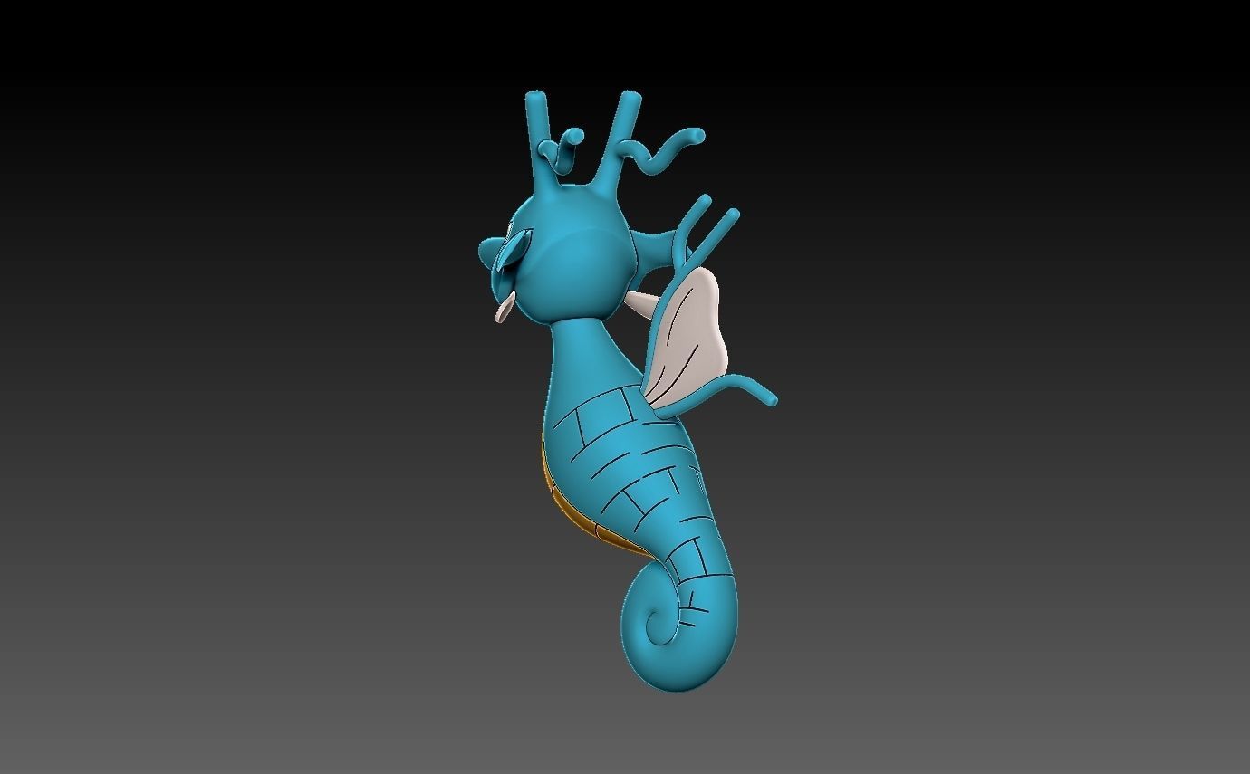 Pokemon kingdra 3D print model_7