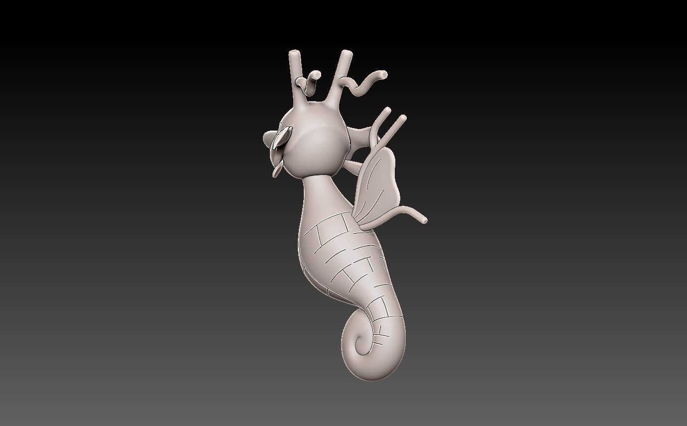 Pokemon horsea evolution pack 3D print model_21