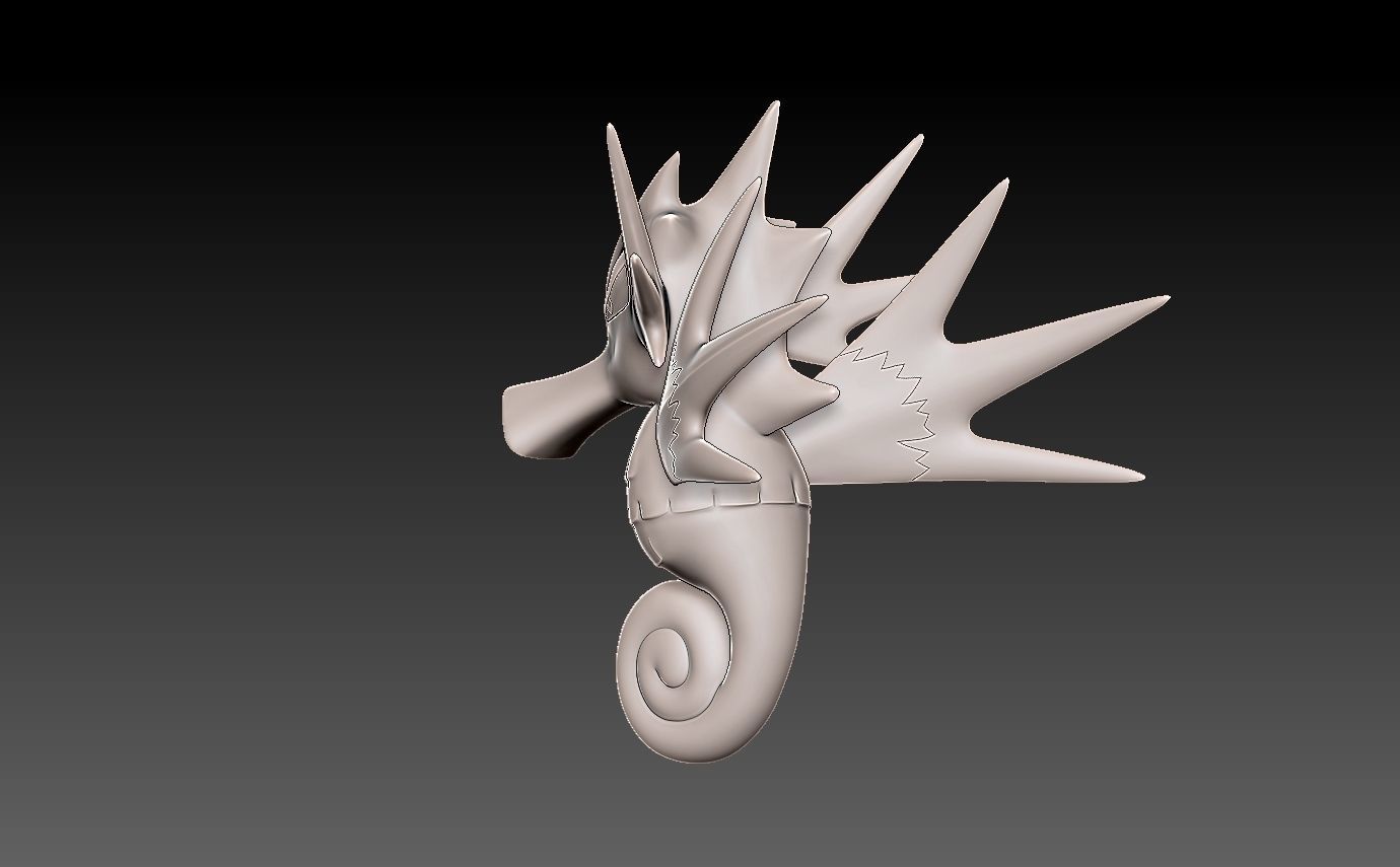 Pokemon horsea evolution pack 3D print model_20