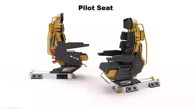 Pilot seat  3D model