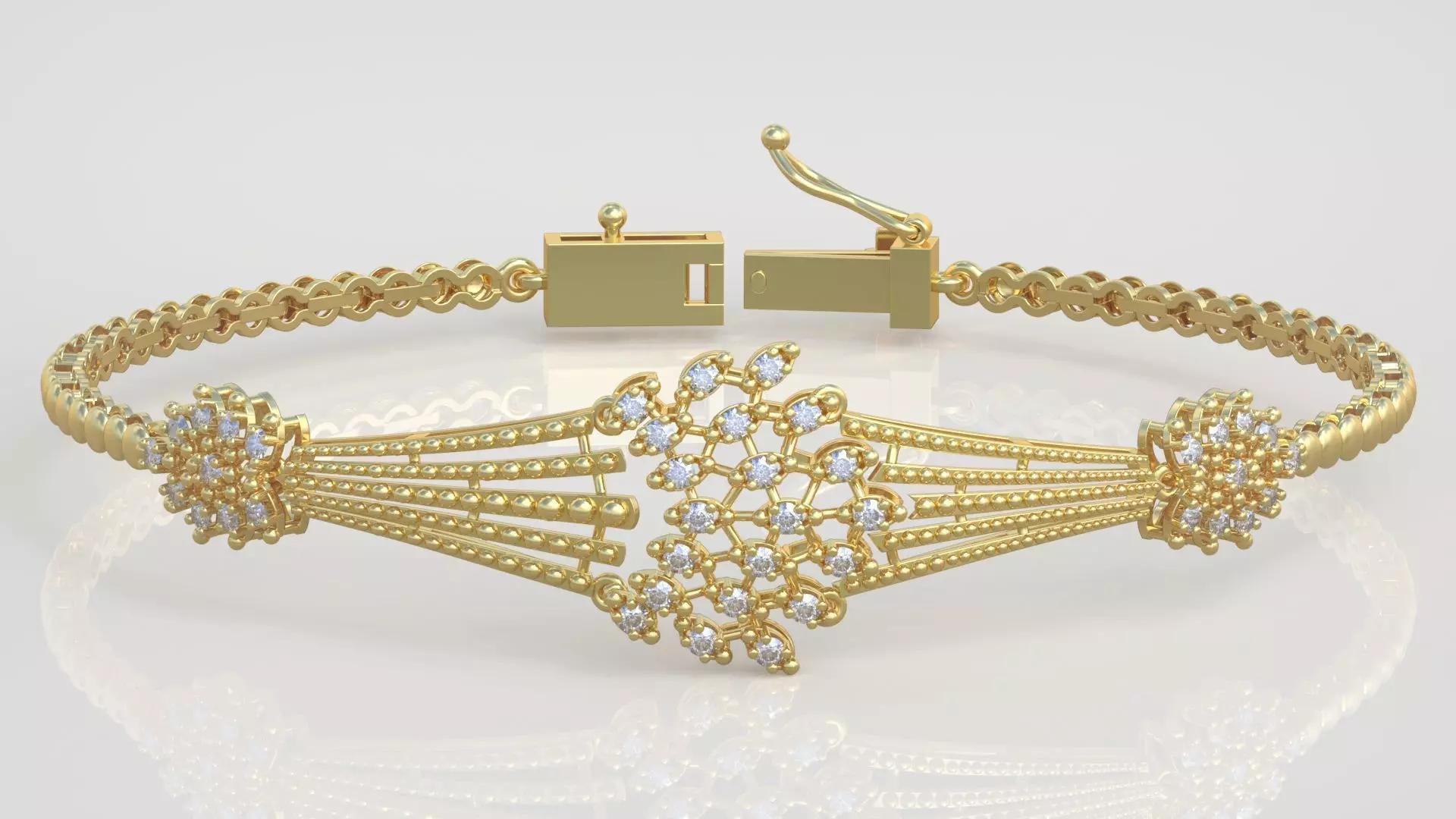 Exclusive Bracelet model 3D printable model 0031-15 3D print model