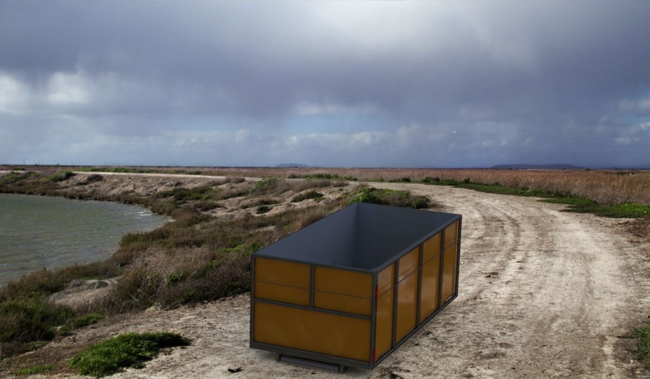 Roll off garbage bin 3D print model_6