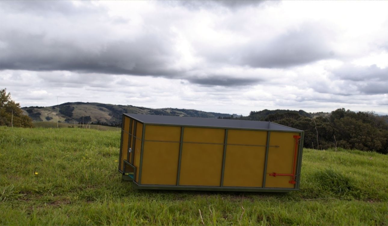 Roll off garbage bin 3D print model_5