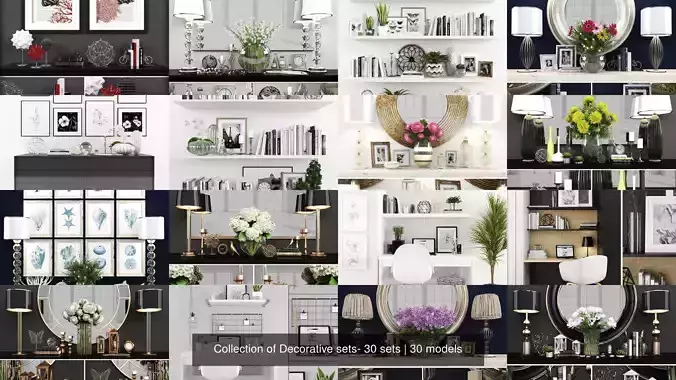 Collection of Decorative sets- 30 sets 