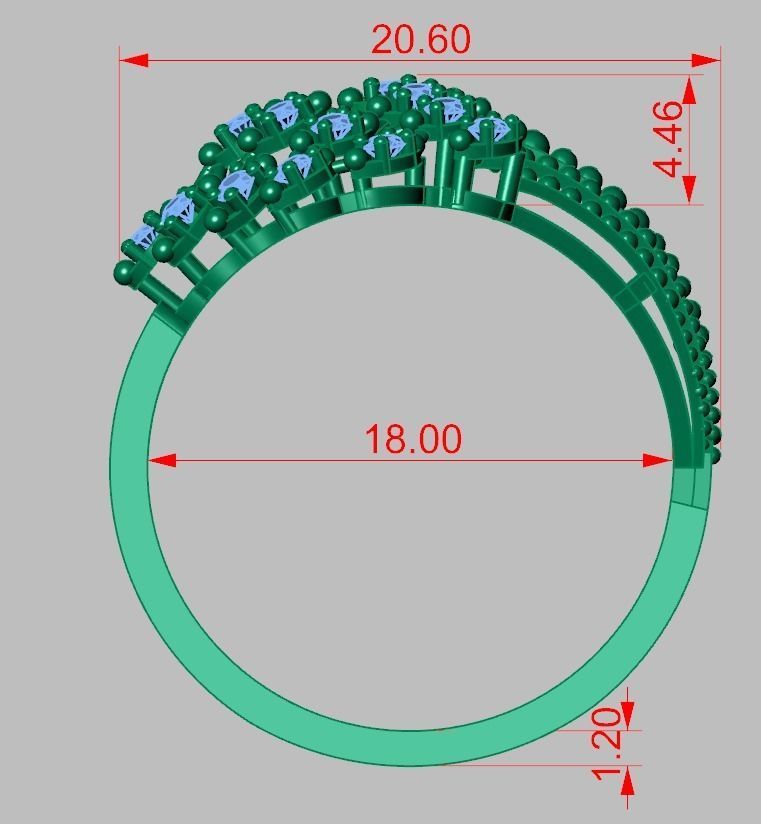 Ring 3D model 0252 3D printable model -13 3D print model_9