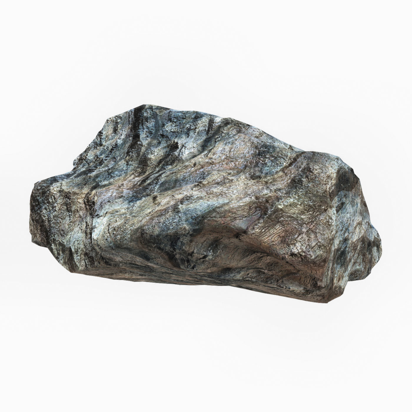 Cliff Rock 02 Low-poly 3D model_2