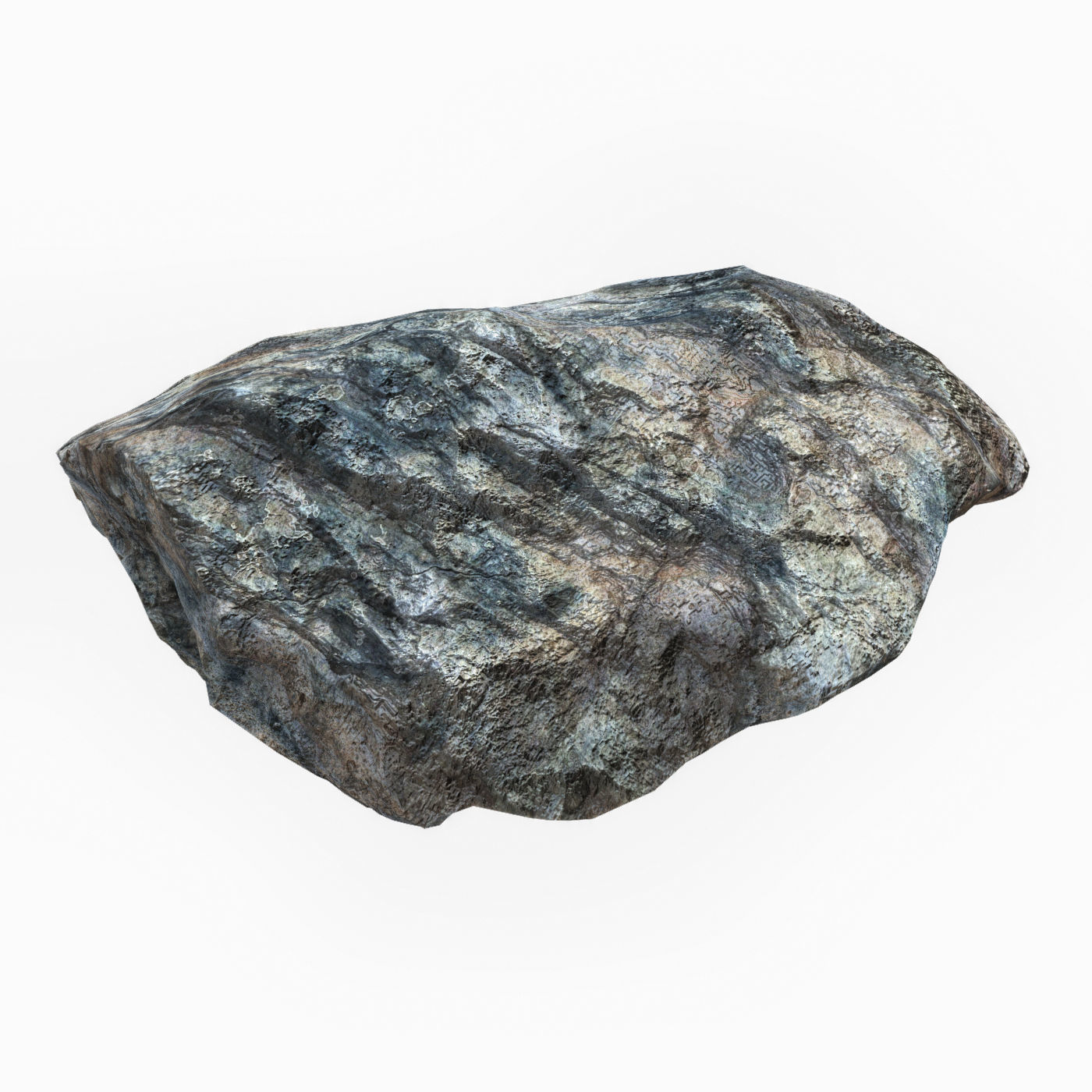 Cliff Rock 02 Low-poly 3D model_3