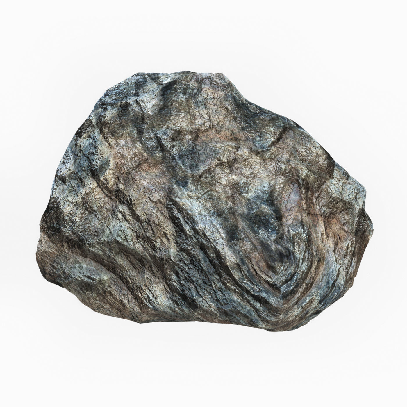 Cliff Rock 06 Low-poly 3D model_2