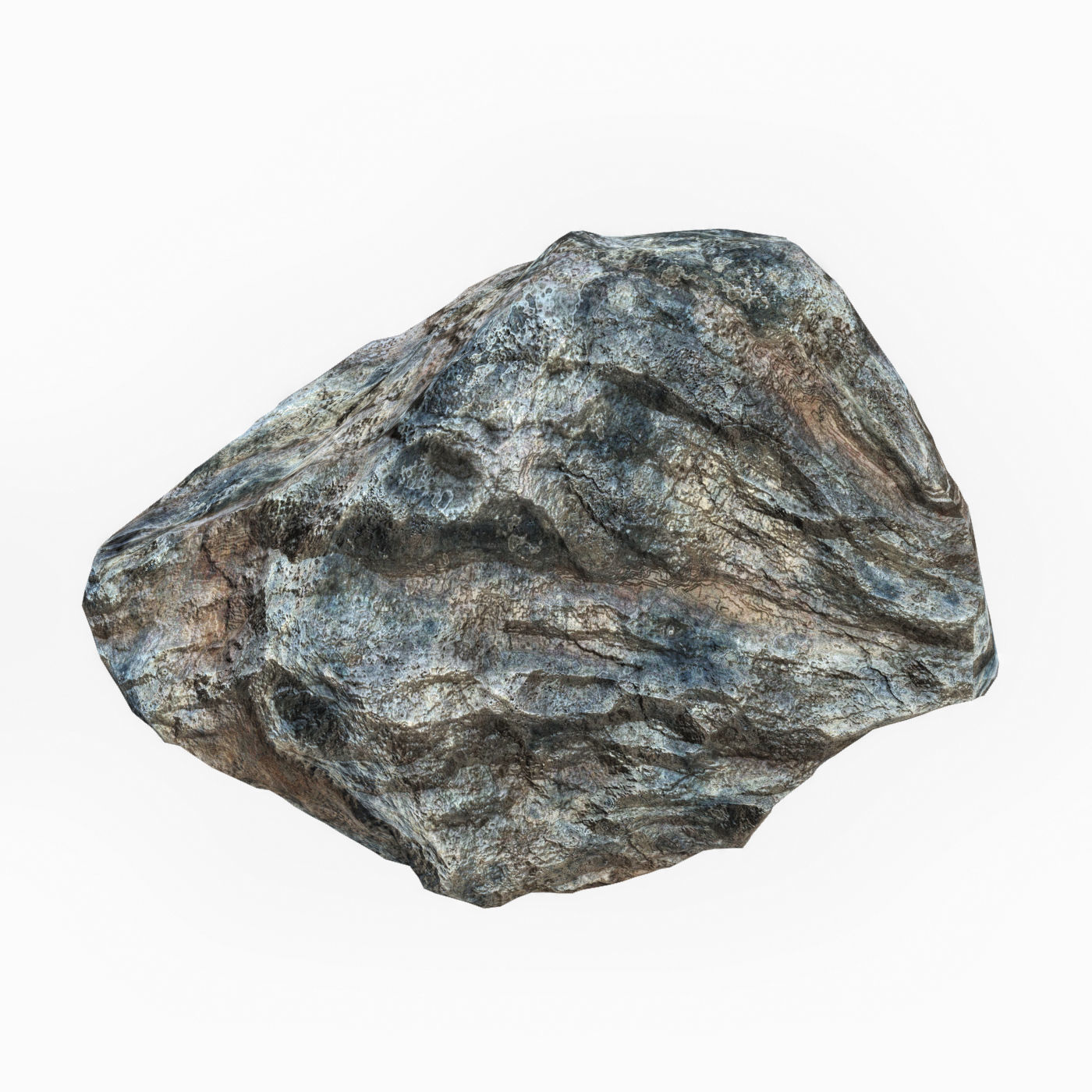 Cliff Rock 06 Low-poly 3D model_3