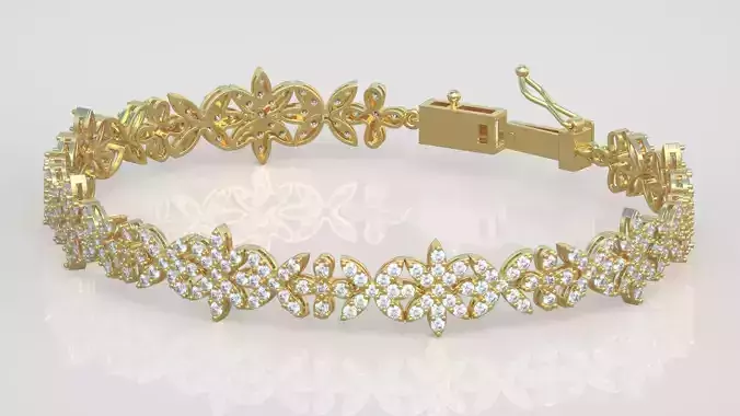 Exclusive Bracelet model 3D printable model 0032-15 3D print model