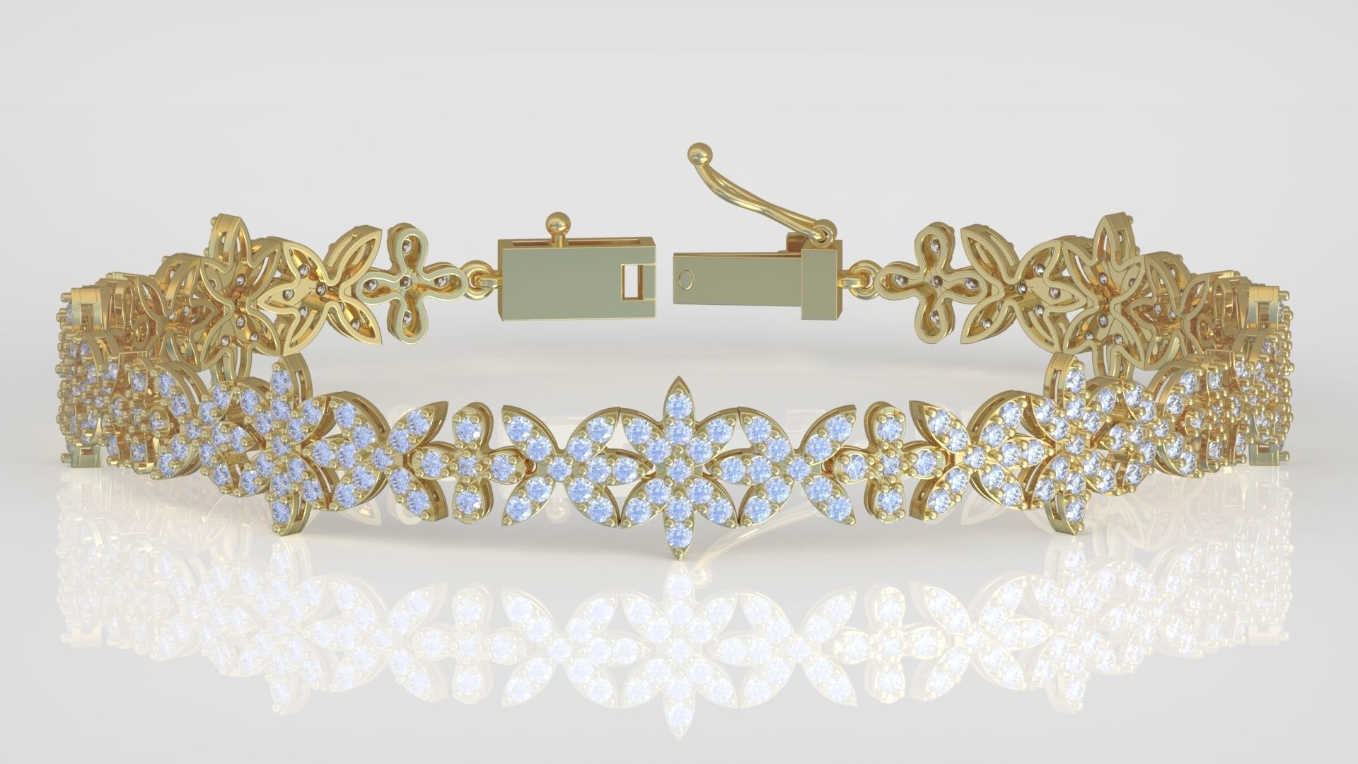 Exclusive Bracelet model 3D printable model 0032-15 3D print model_2