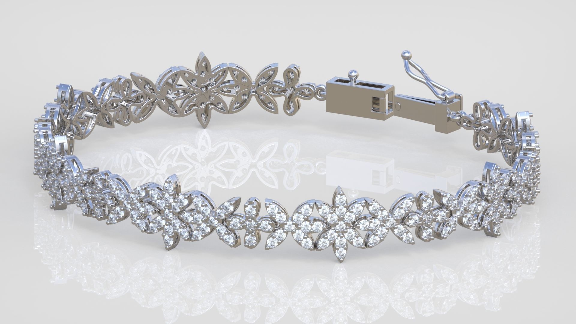 Exclusive Bracelet model 3D printable model 0032-15 3D print model_3