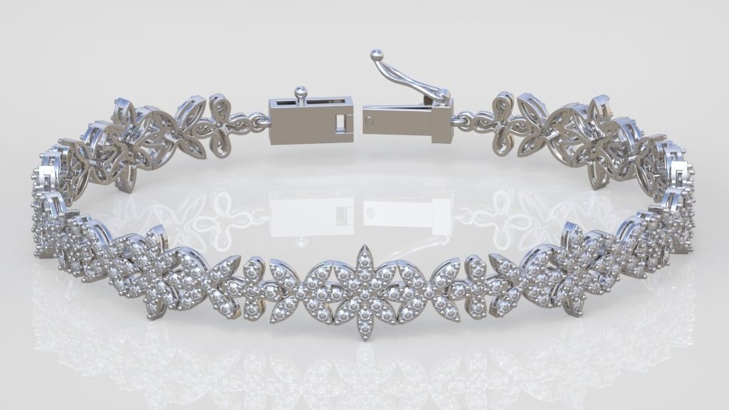 Exclusive Bracelet model 3D printable model 0032-15 3D print model_4