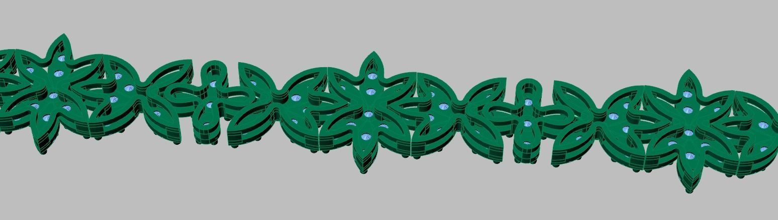 Exclusive Bracelet model 3D printable model 0032-15 3D print model_16