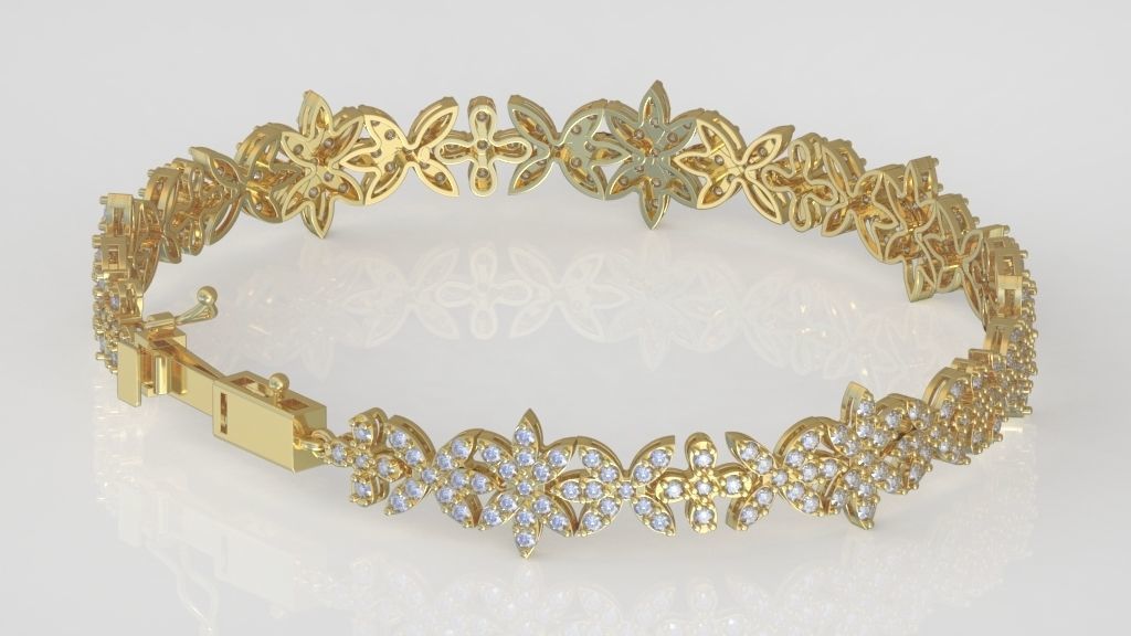 Exclusive Bracelet model 3D printable model 0032-15 3D print model_12