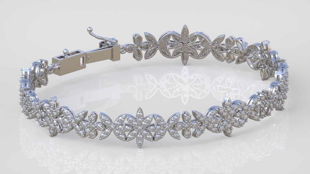 Exclusive Bracelet model 3D printable model 0032-15 3D print model_9