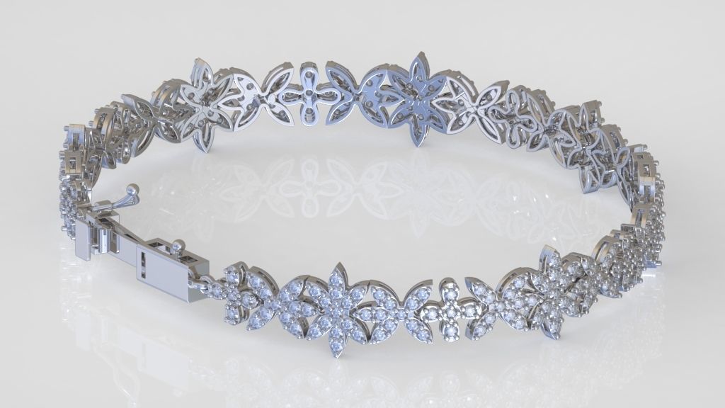 Exclusive Bracelet model 3D printable model 0032-15 3D print model_13