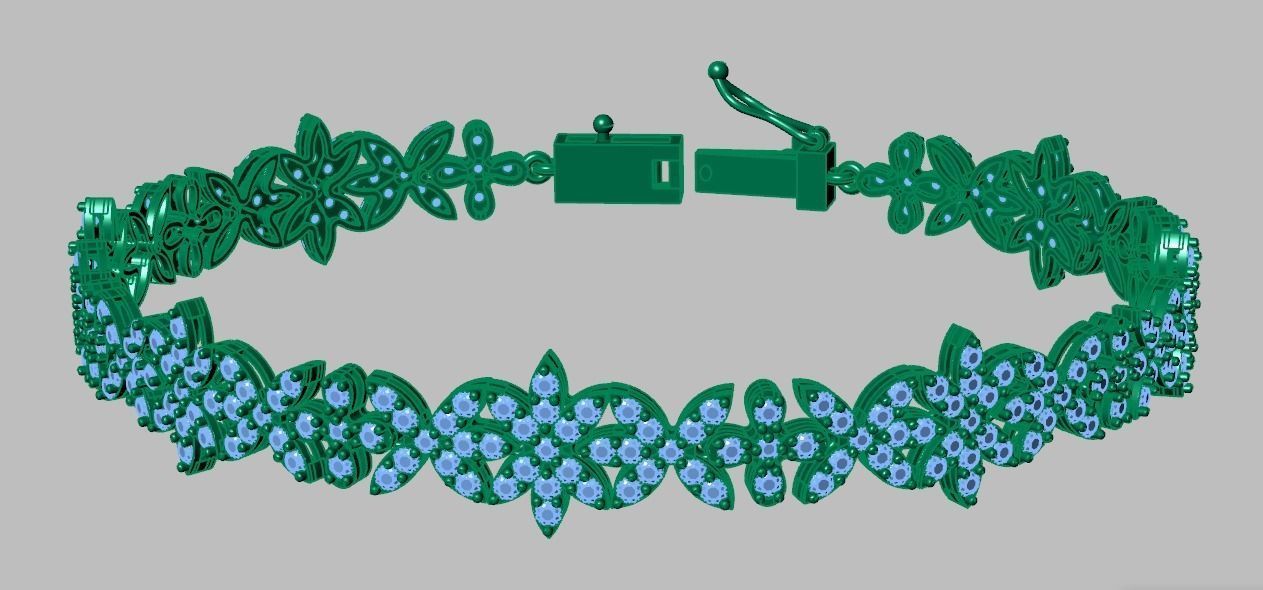 Exclusive Bracelet model 3D printable model 0032-15 3D print model_18