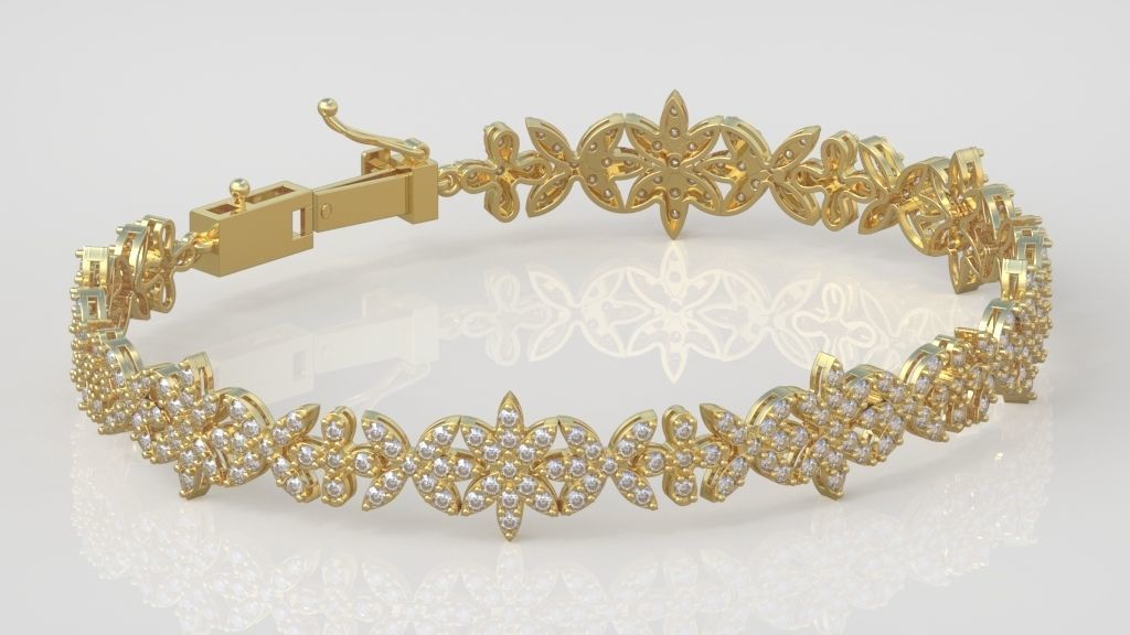 Exclusive Bracelet model 3D printable model 0032-15 3D print model_8