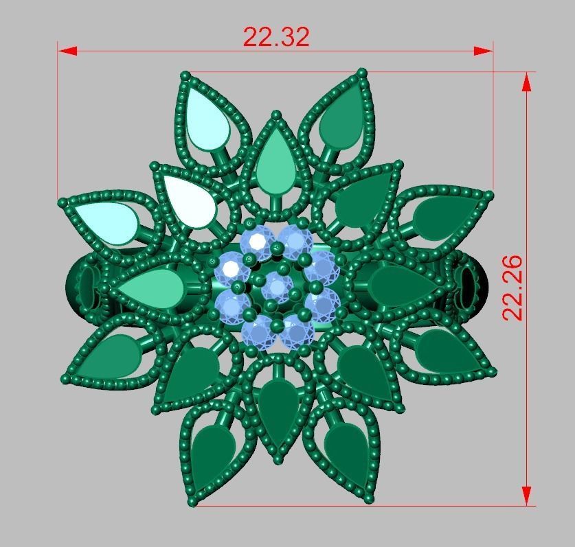 Ring 3D model 0253 3D printable model-14 3D print model_12