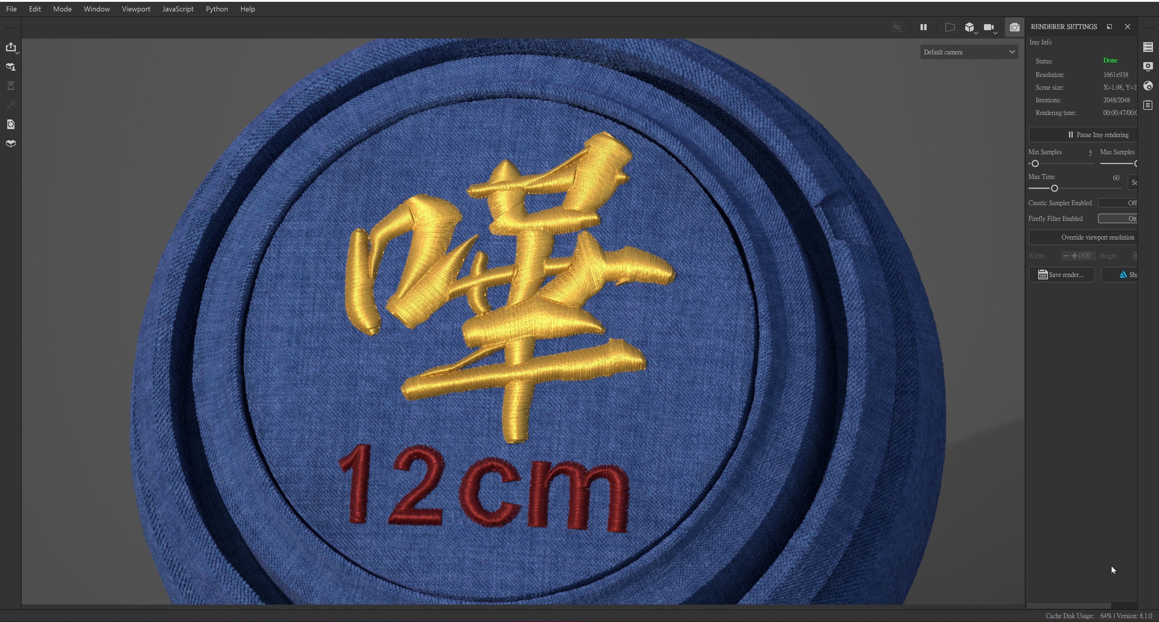 EmbroideryCG Font Chinese 03A hua Substance Painter Tools Texture_5