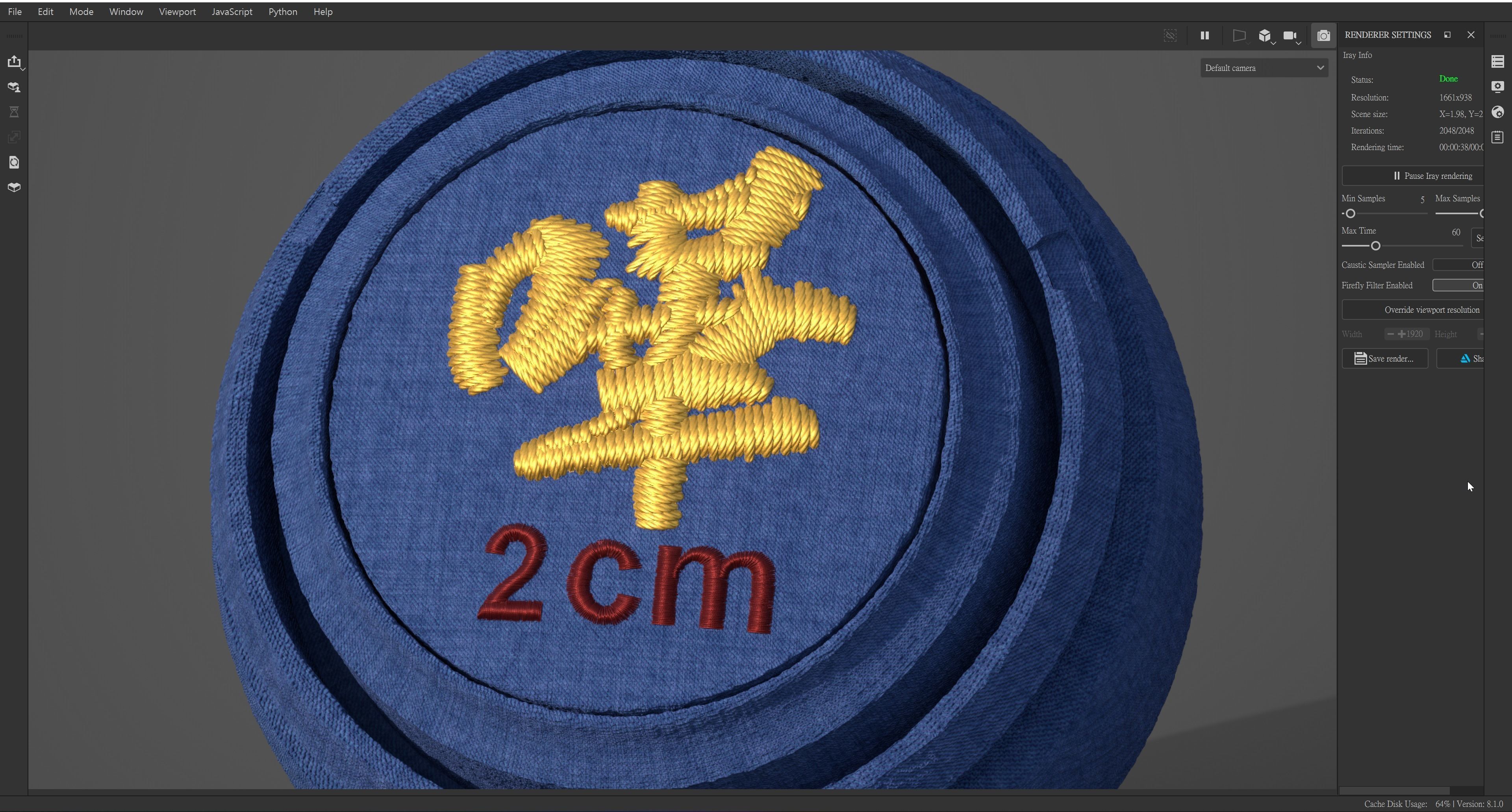 EmbroideryCG Font Chinese 03A hua Substance Painter Tools Texture_2