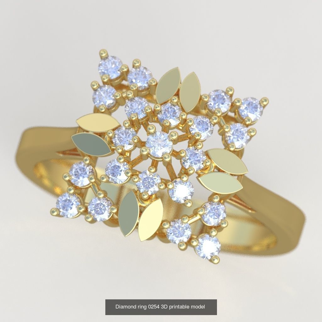 Ring Bracelet Earring and Pendant Set 3D printable model 0011 3D Model Collection_8