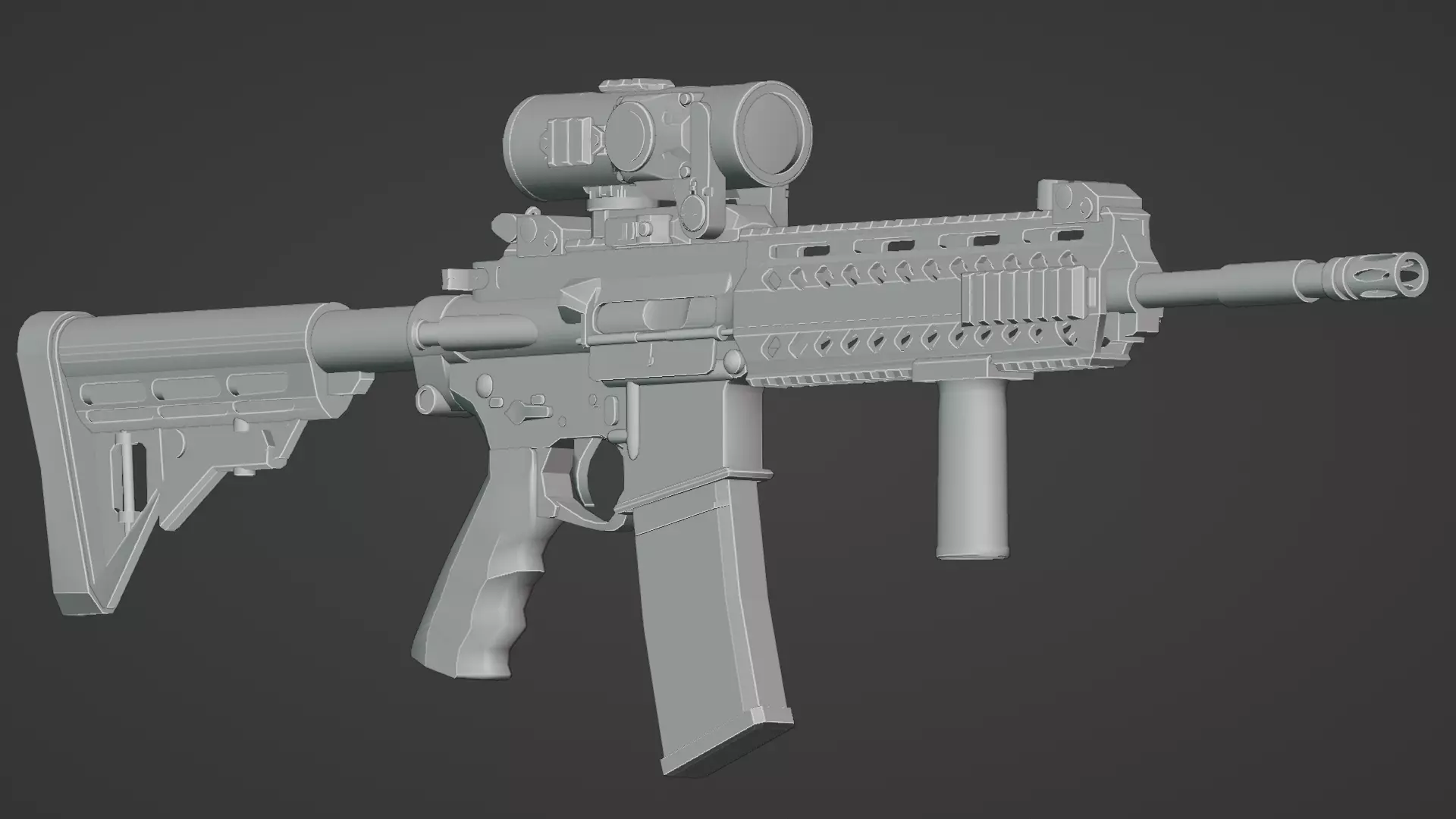 MPT-55 With Aselsan A950 Low-poly 3D model_0