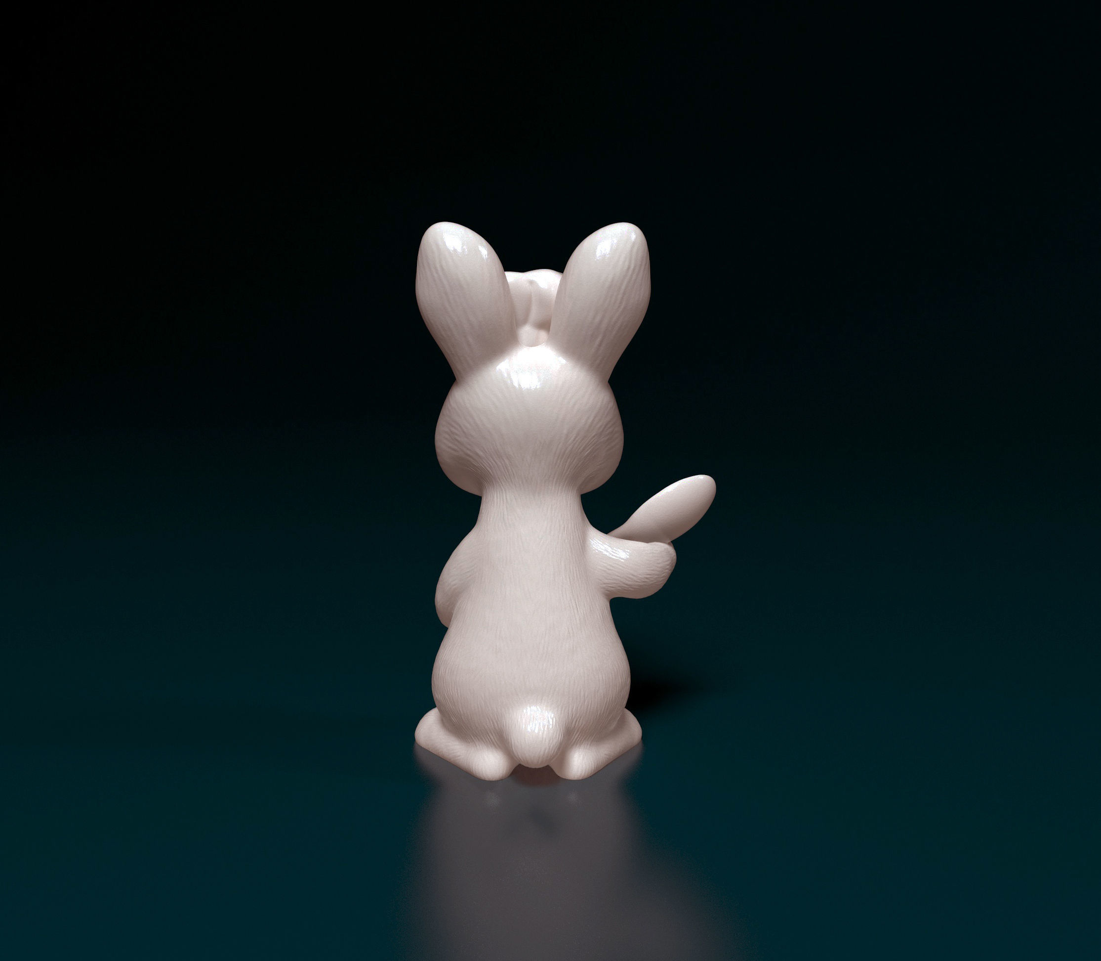 Rabbit cook 3D print model_3