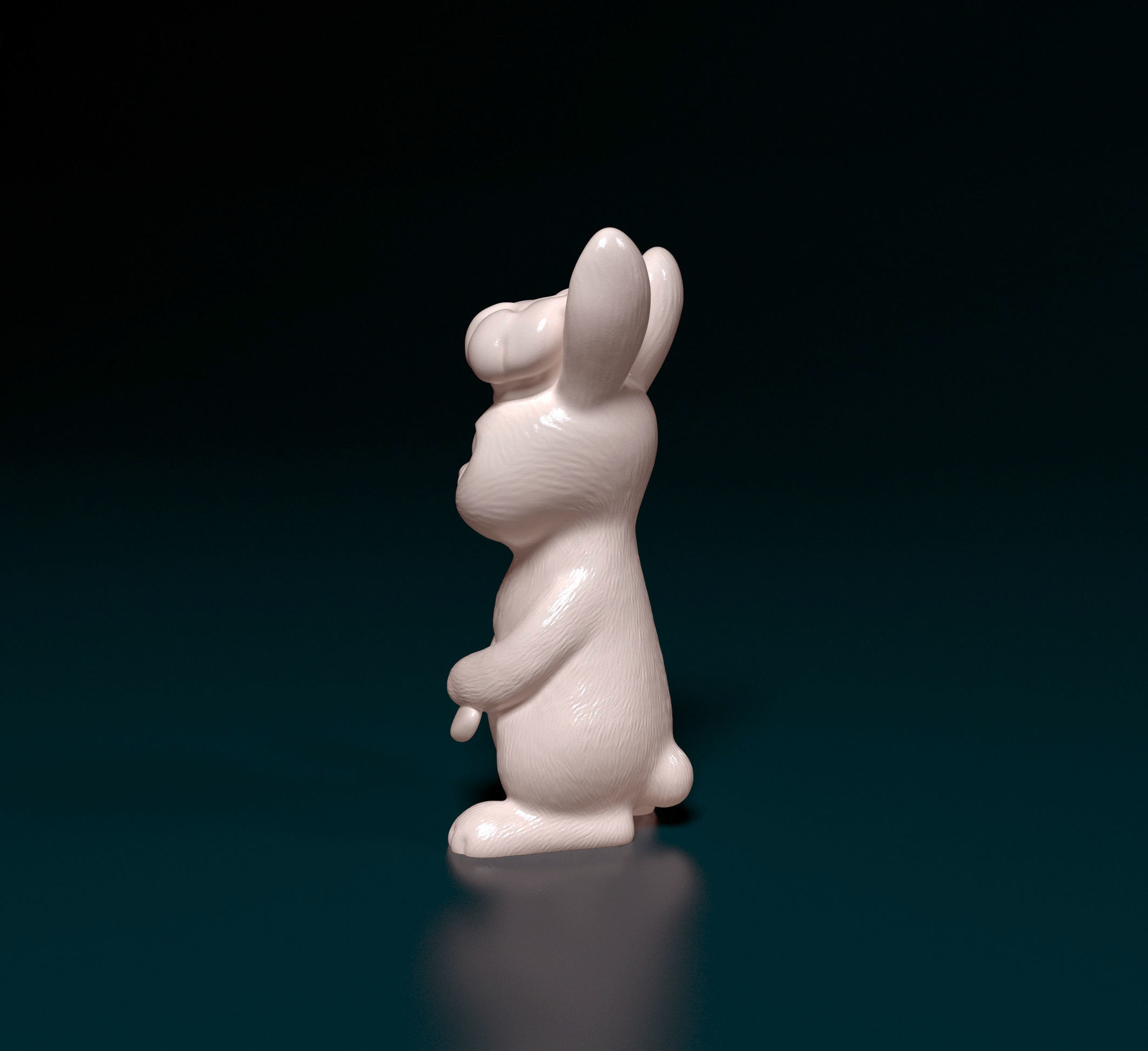Rabbit cook 3D print model_2