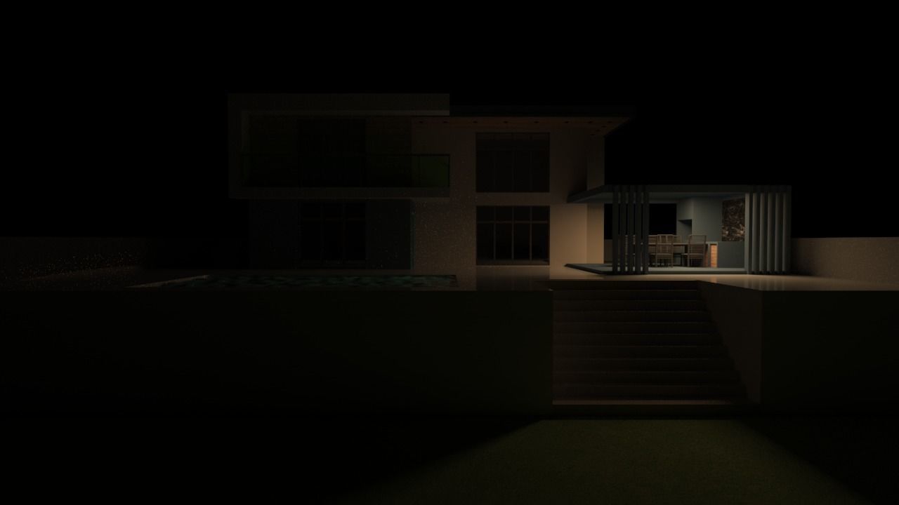 Modern Elevation Design 3D model_14