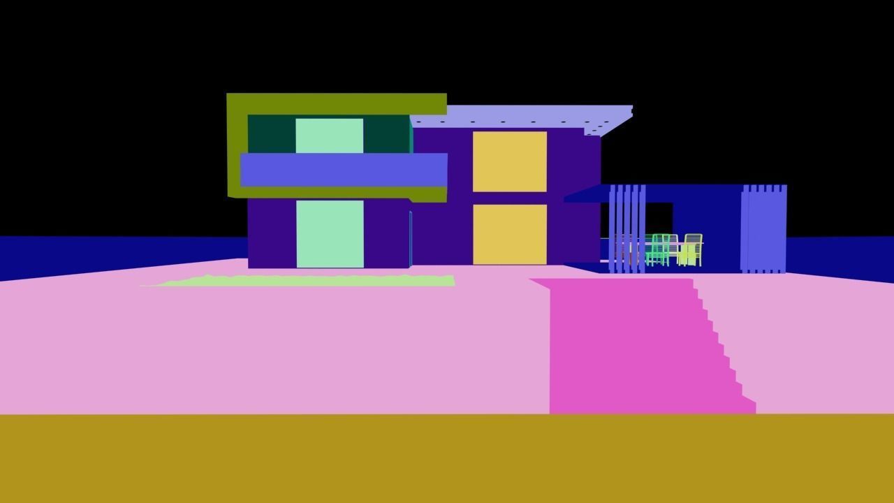 Modern Elevation Design 3D model_7