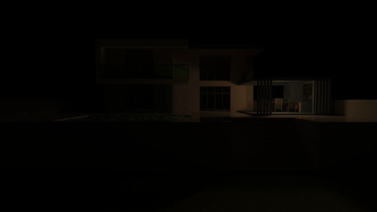 Modern Elevation Design 3D model_12