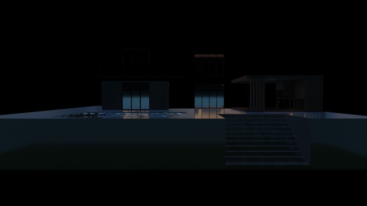 Modern Elevation Design 3D model_10