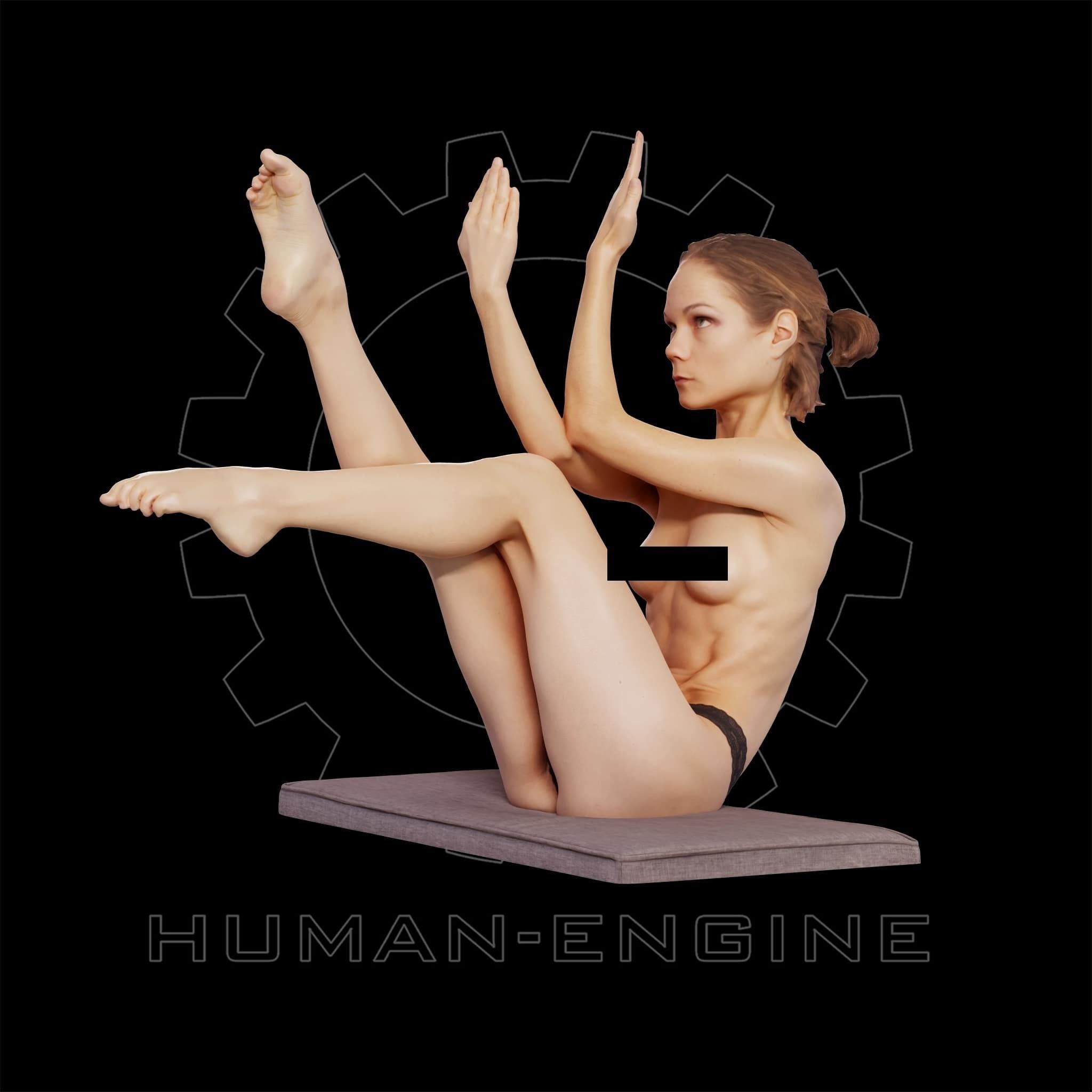 Female Scan - Sylph Artistic Pose 288 3D model_16