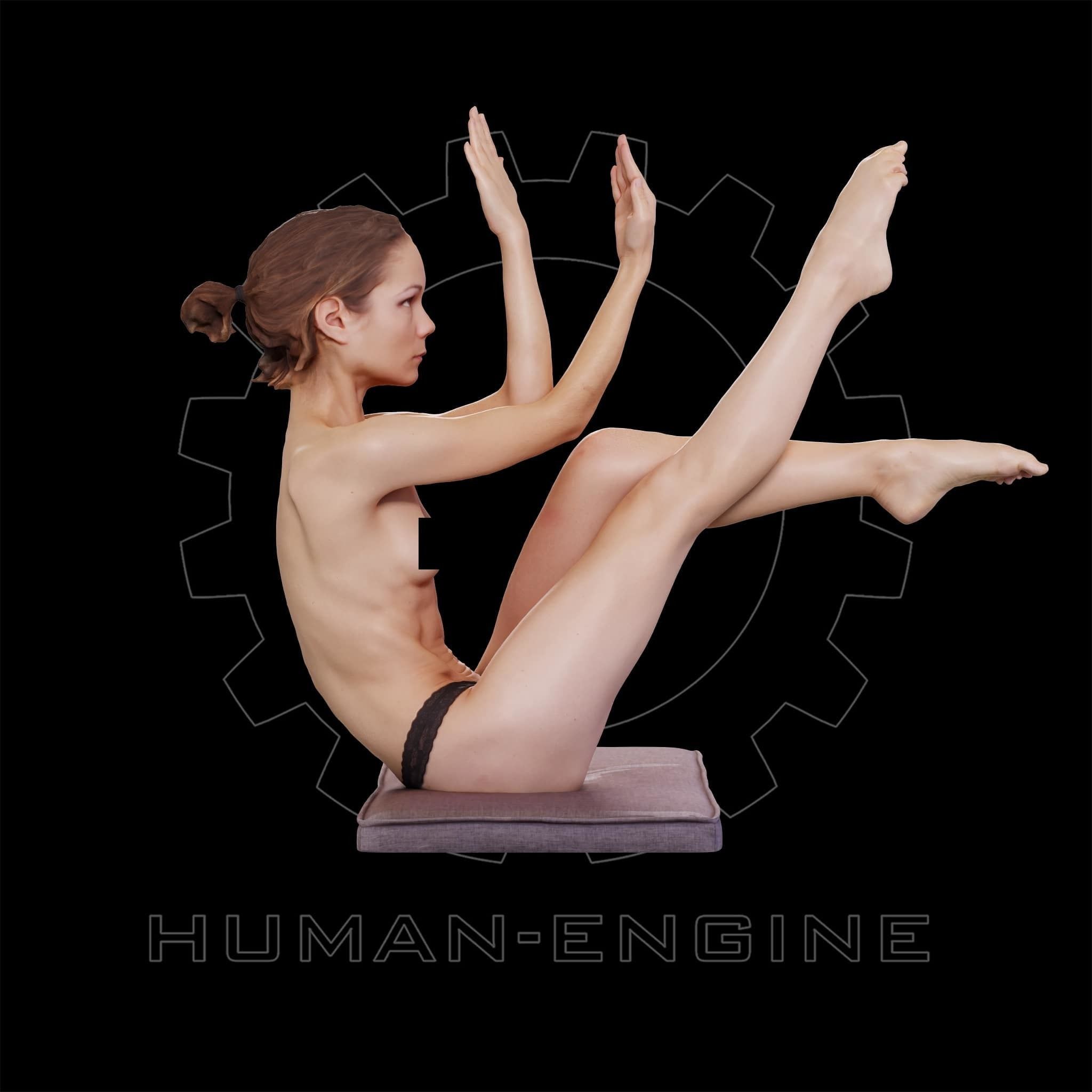 Female Scan - Sylph Artistic Pose 288 3D model_6